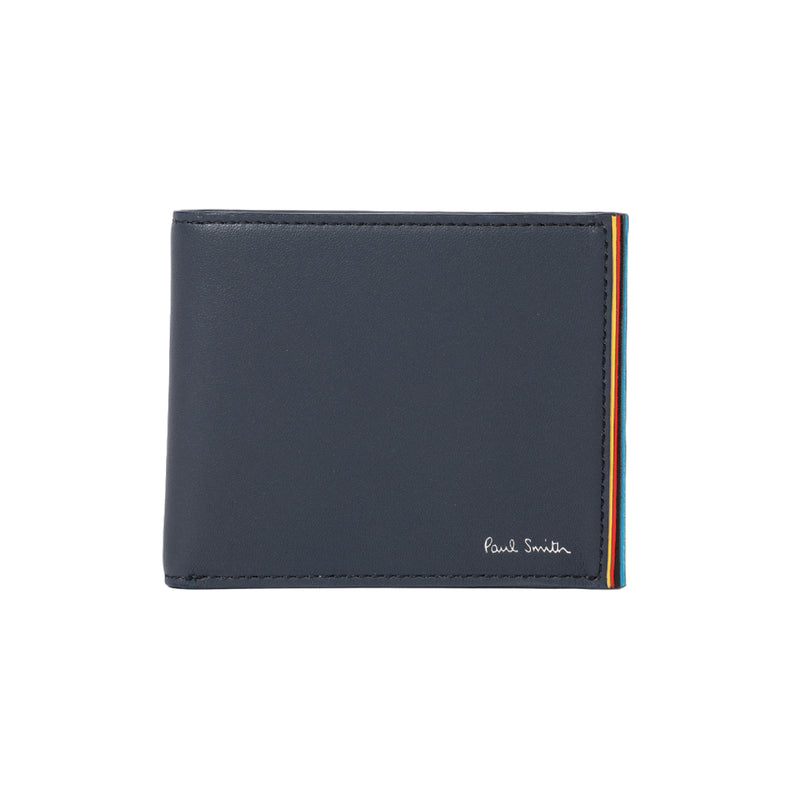 Men's Leather Billfold Wallet | Navy