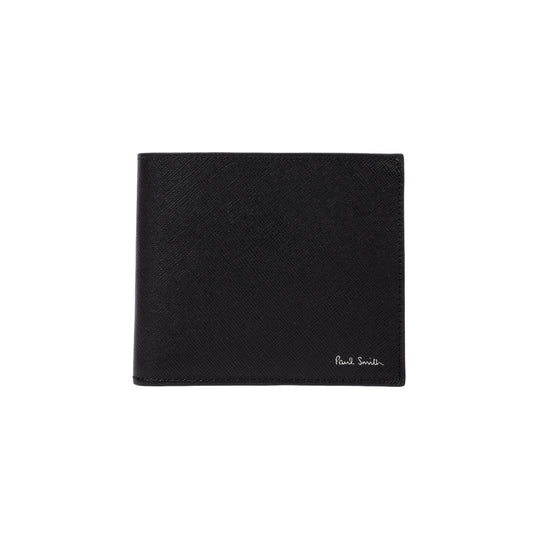 Men's Leather 'Mini Nottingham' Billfold Wallet | Black