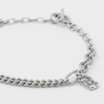 Men's Mixed Chain Bracelet | Metallic