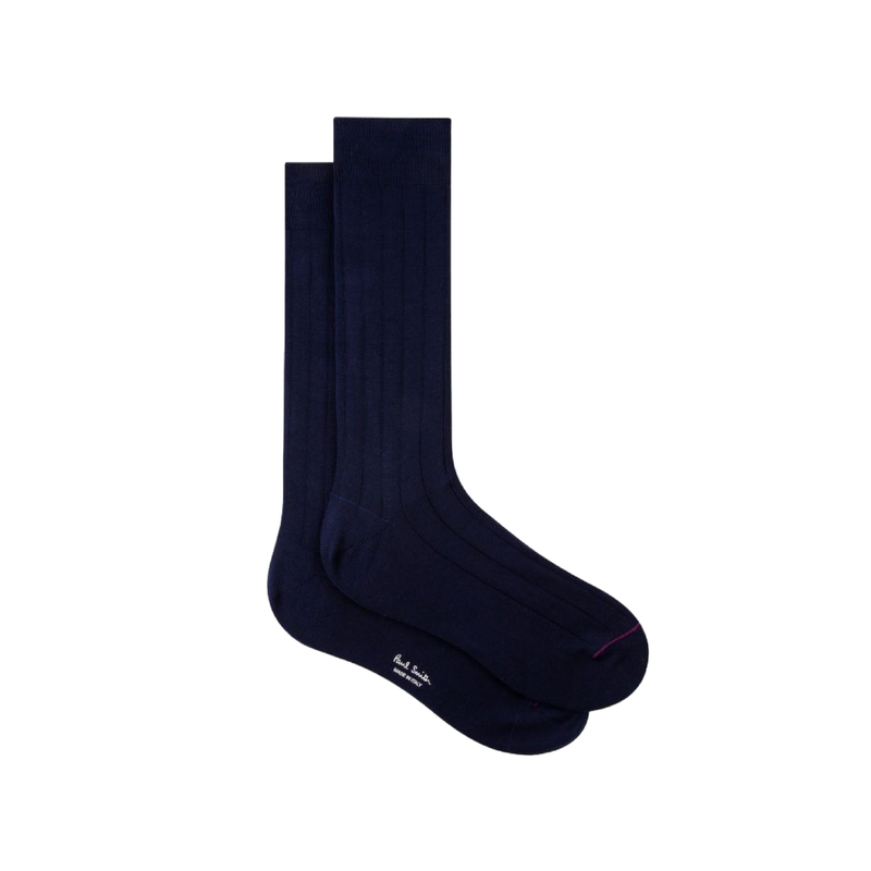 Men's Ribbed Socks | Blue