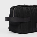 Men's 'Shadow Stripe' Wash Bag | Black