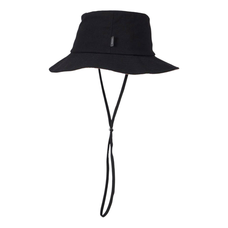 Men's 'Signature Stripe' Bucket Hat with Cord | Black