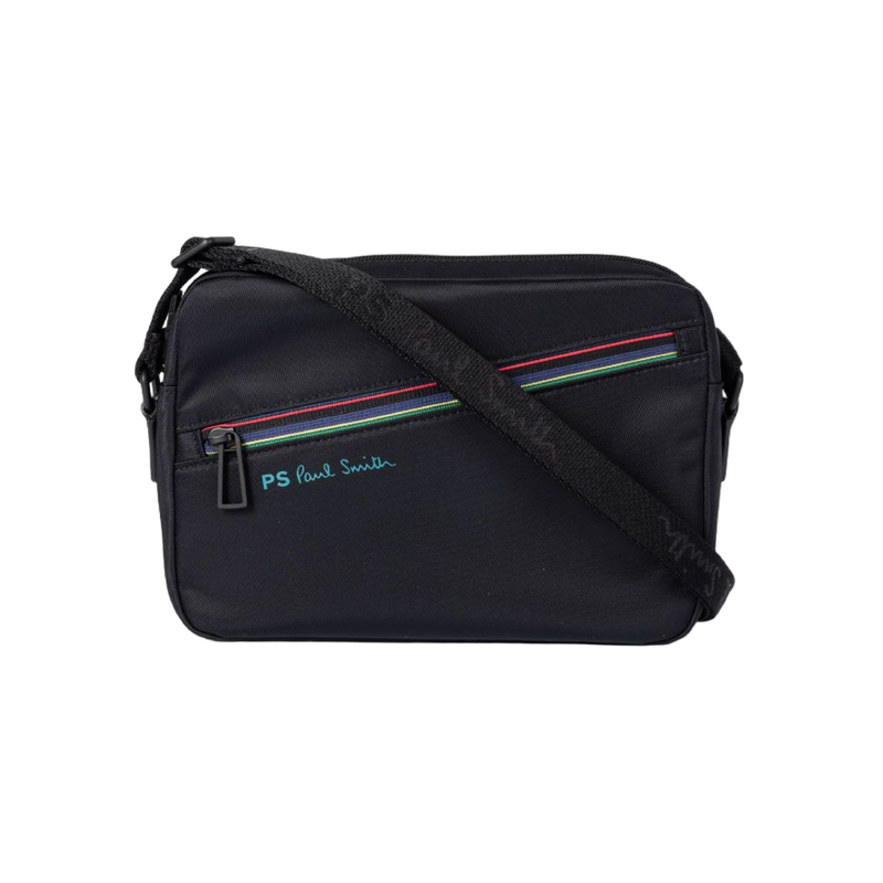 Men's 'Signature Stripe' Crossbody Bag | Black