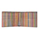 Men's Leather 'Signature Stripe' Billfold Wallet | Black