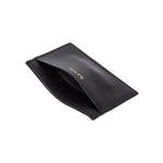 Men's Leather 'Signature Stripe' Card Holder | Black