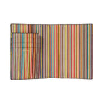 Men's Leather 'Signature Stripe' Passport Holder | Black