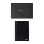 Men's Leather 'Signature Stripe' Passport Holder | Black