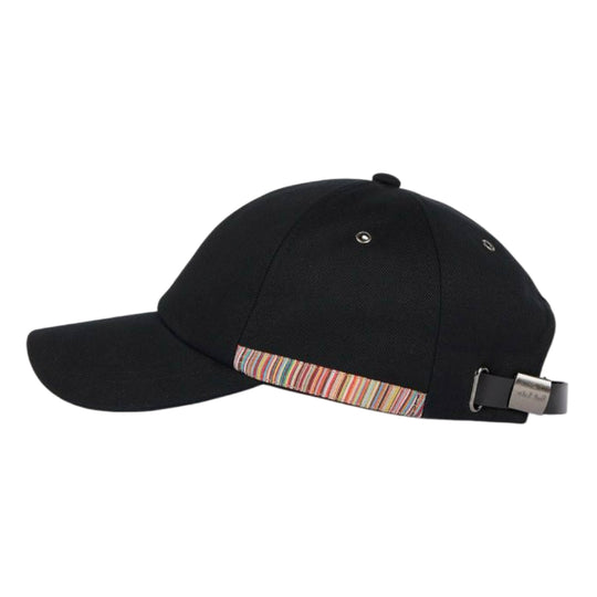 Men's 'Signature Stripe' Trim Baseball Cap | Black