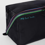 Men's 'Sports Stripe' Wash Bag | Black