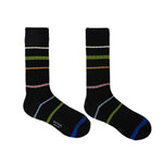 Men's Stripe & Spot Socks | Set of 3 | Black Mix