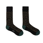 Men's Stripe & Spot Socks | Set of 3 | Black Mix