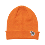 Men's Wool Knit 'Zebra' Beanie | Orange