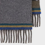 Men's 'Zebra' Logo Scarf | Grey