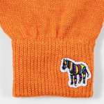 Men's 'Zebra' Wool Gloves | Orange