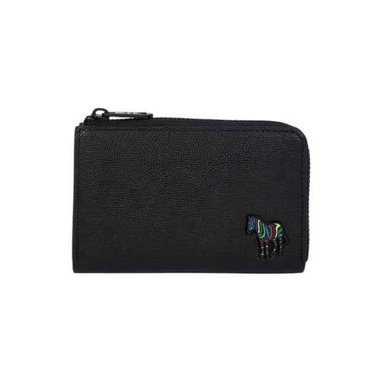 Men's Zip 'Zebra' Wallet | Black