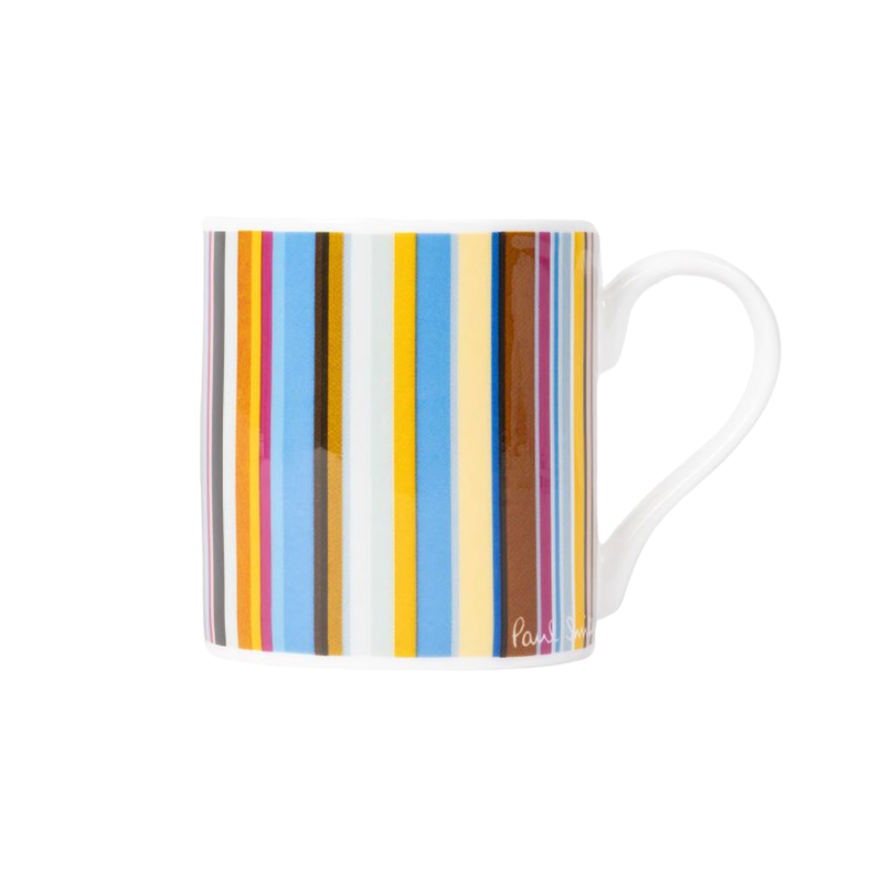 'Signature Stripe' Bone China Mug | Multicolour