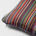 Silk 'Signature Stripe' Cushion | 43x43cm