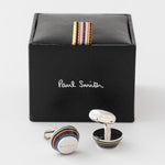 Men's 'Tapered Stripe' Cufflinks | Set of 2 | Multicolour