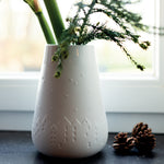 Embossed Winter City Vase | 20.5cm