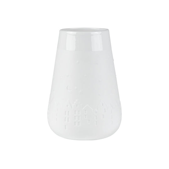 Embossed Winter City Vase | 20.5cm