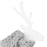 Hanging Deer Christmas Tree Ornament | Porcelain/Wool