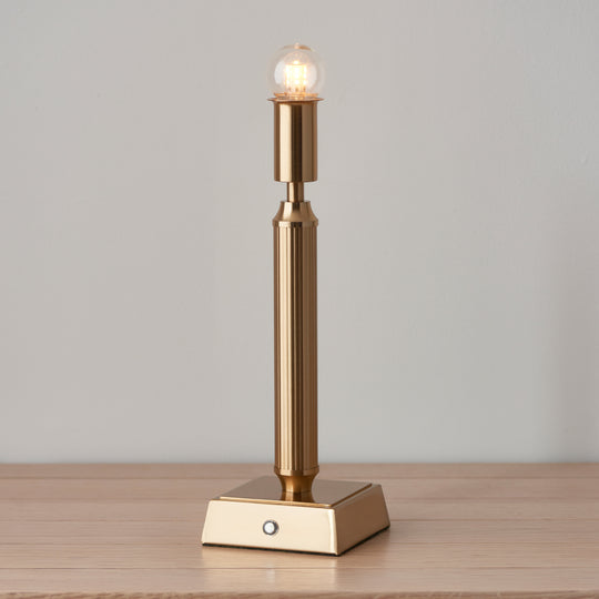Trobridge Cordless Table Lamp Base | Brushed Aged Brass