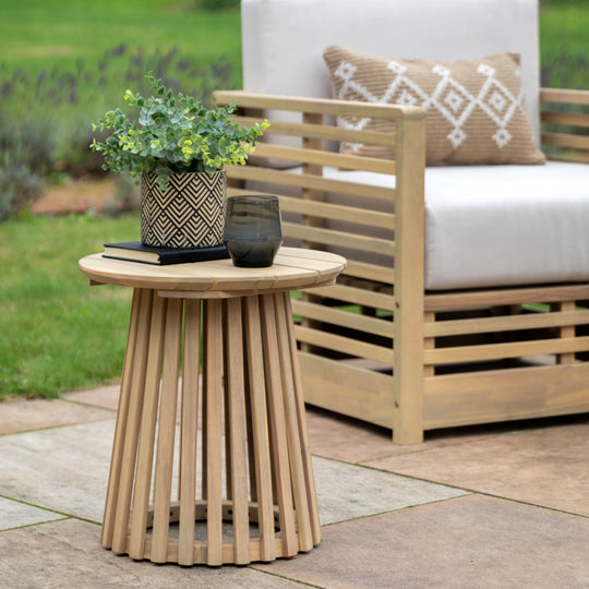 Outdoor Rialto Side Table | Natural