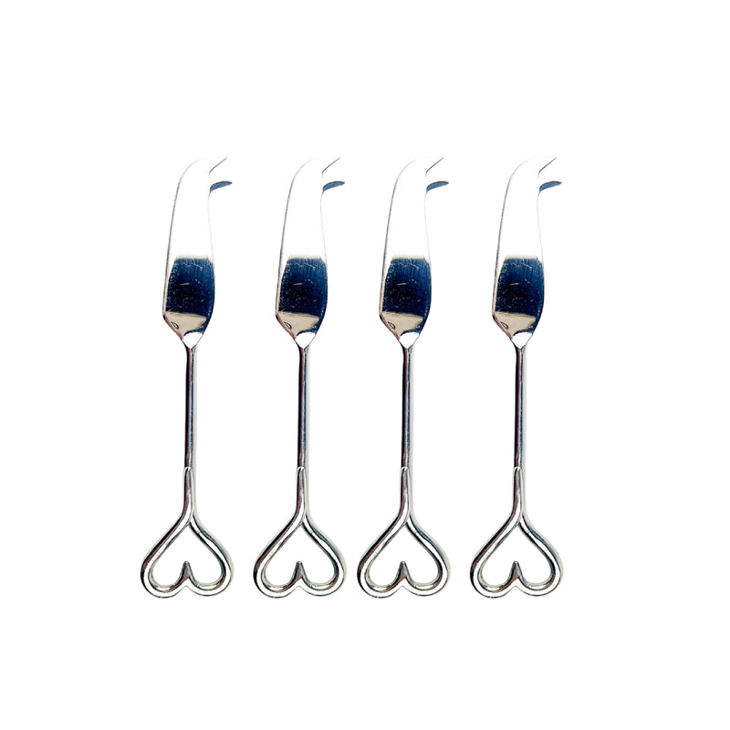 Mini Cheese Knives | Love Heart | Set of 4