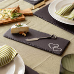 Mini Slate Cheese Board & Knife Set | Love Heart