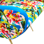 Flowers with Holes Padded Armchair | Seletti Wears Toiletpaper | Blue