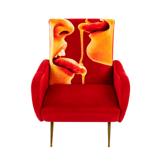 Honey Padded Armchair | Seletti Wears Toiletpaper | Red