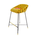 Sh*t Padded High Bar Stool | Seletti Wears Toiletpaper | Yellow