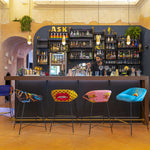 Sh*t Padded High Bar Stool | Seletti Wears Toiletpaper | Yellow