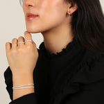 Ace Double Chain Bracelet | Silver Plated