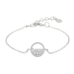 Copenhagen Chain Bracelet | Silver Plated with Cubic Zirconia