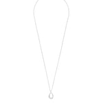 Deia Drop Pendant Necklace | Silver Plated