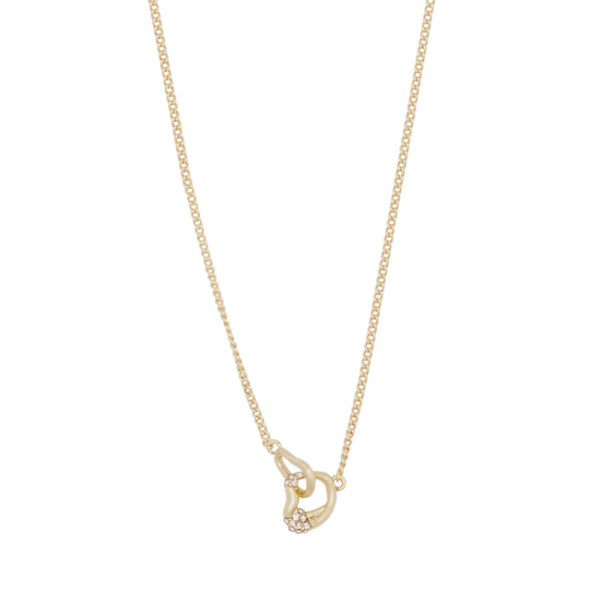 Kitty Abstract Connected Necklace | Gold Plated | 45cm