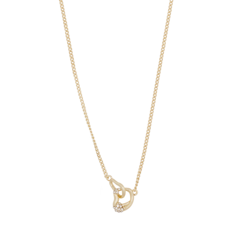 Kitty Abstract Connected Necklace | Gold Plated | 45cm