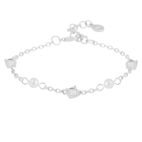 Lucy Charm Chain Bracelet | Silver Plated
