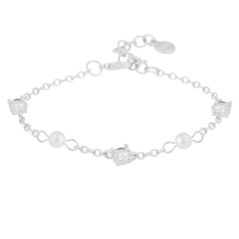 Lucy Charm Chain Bracelet | Silver Plated