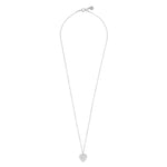 North Heart Pendant Necklace | Silver Plated with Cubic Zirconia