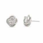 Sevilla Gemstone Twist Earrings | Silver Plated