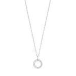 Vienna Ring Pendant Necklace | Silver Plated