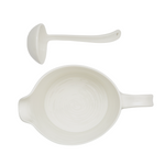 Sauce Jug & Mini Ladle | White | 1 Pint