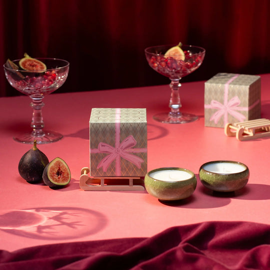 Sparkle Season 'Christmas Bow' Tealights | Myrrh & Tonka | Set of 2