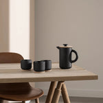 Theo Cup & Coaster | Black | 0.2L