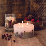 Cosy Vibes 3 Wick Pillar Candle | Nutmeg, Ginger & Spice