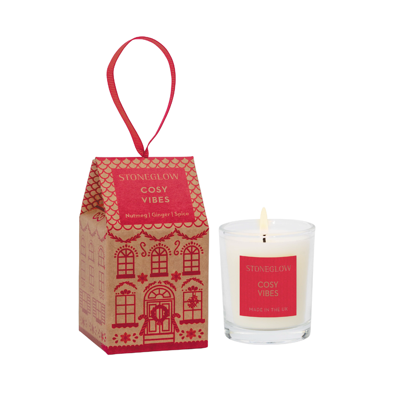 Cosy Vibes Hanging House Votive Candle | Nutmeg, Ginger & Spice