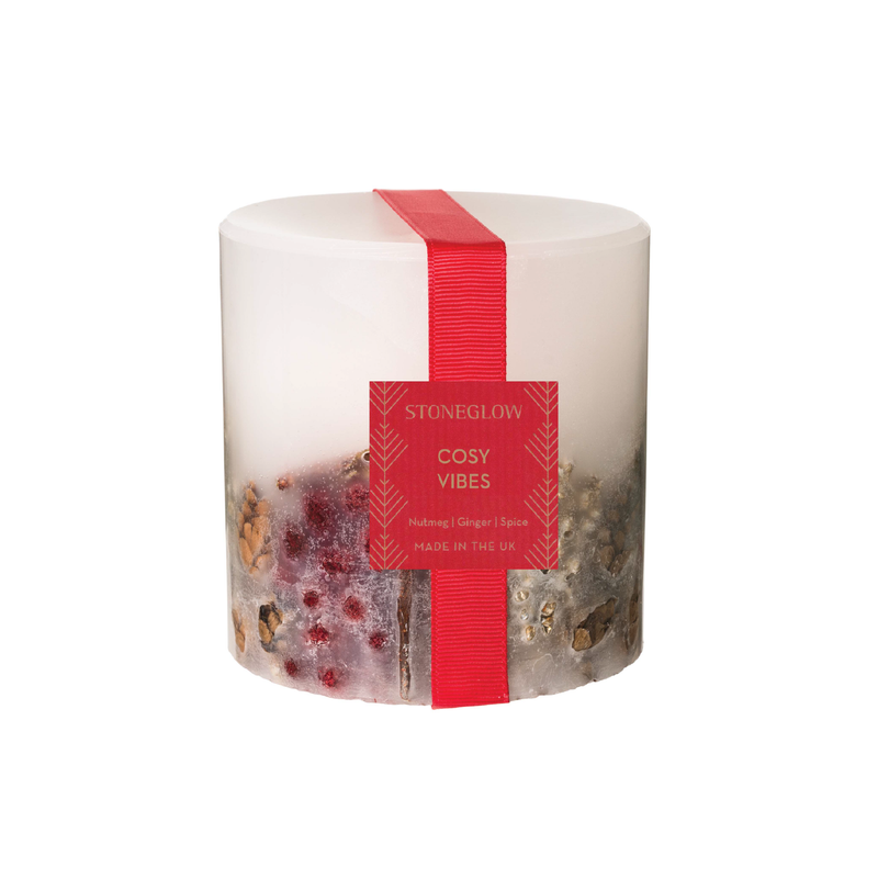 Cosy Vibes Pillar Candle | Nutmeg, Ginger & Spice