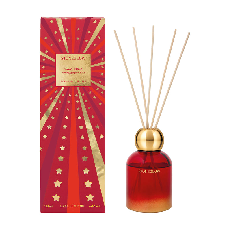 Cosy Vibes Reed Diffuser | Nutmeg, Ginger & Spice | 120ml